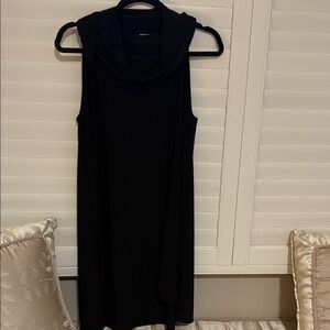 Sympli Elegant Black Asymmetrical Dress